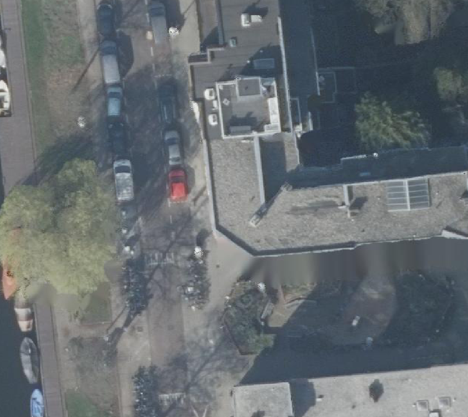 True ortho Luchtfoto op daksegment