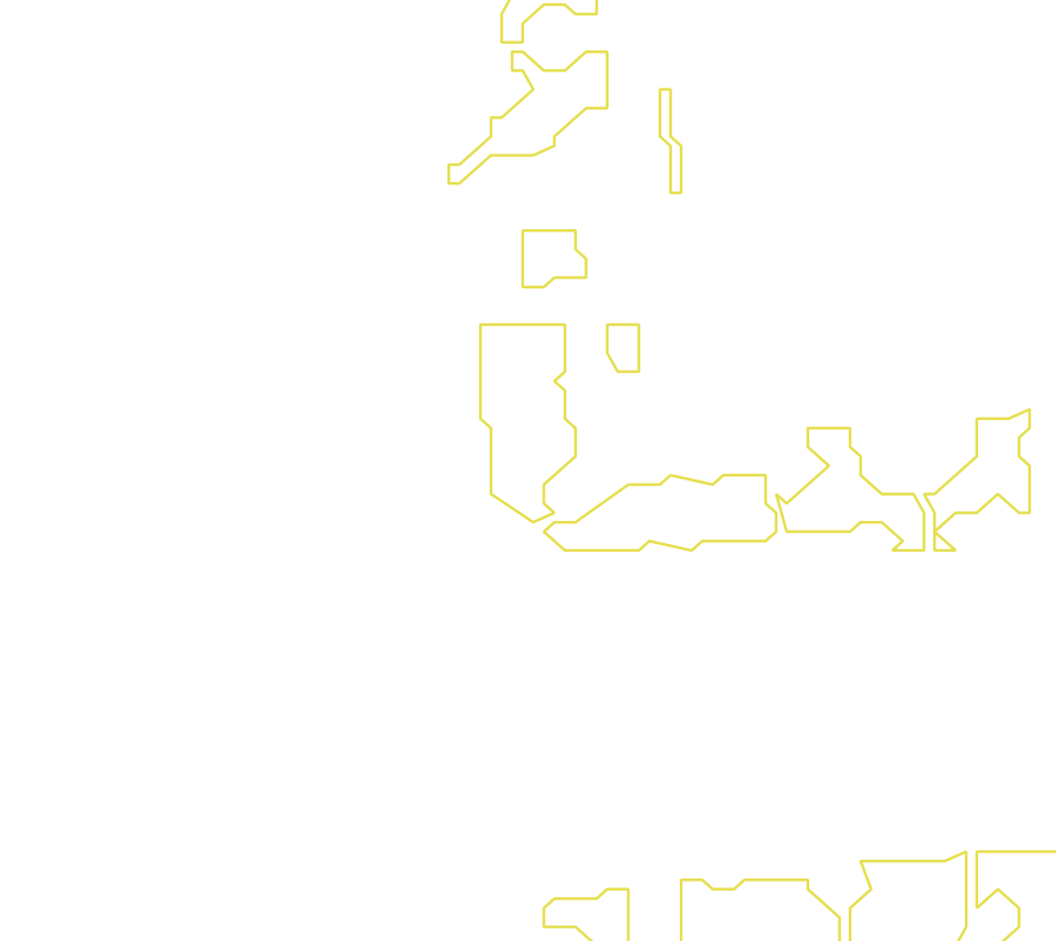 Daksegment met contourlijnen en structuurweergave