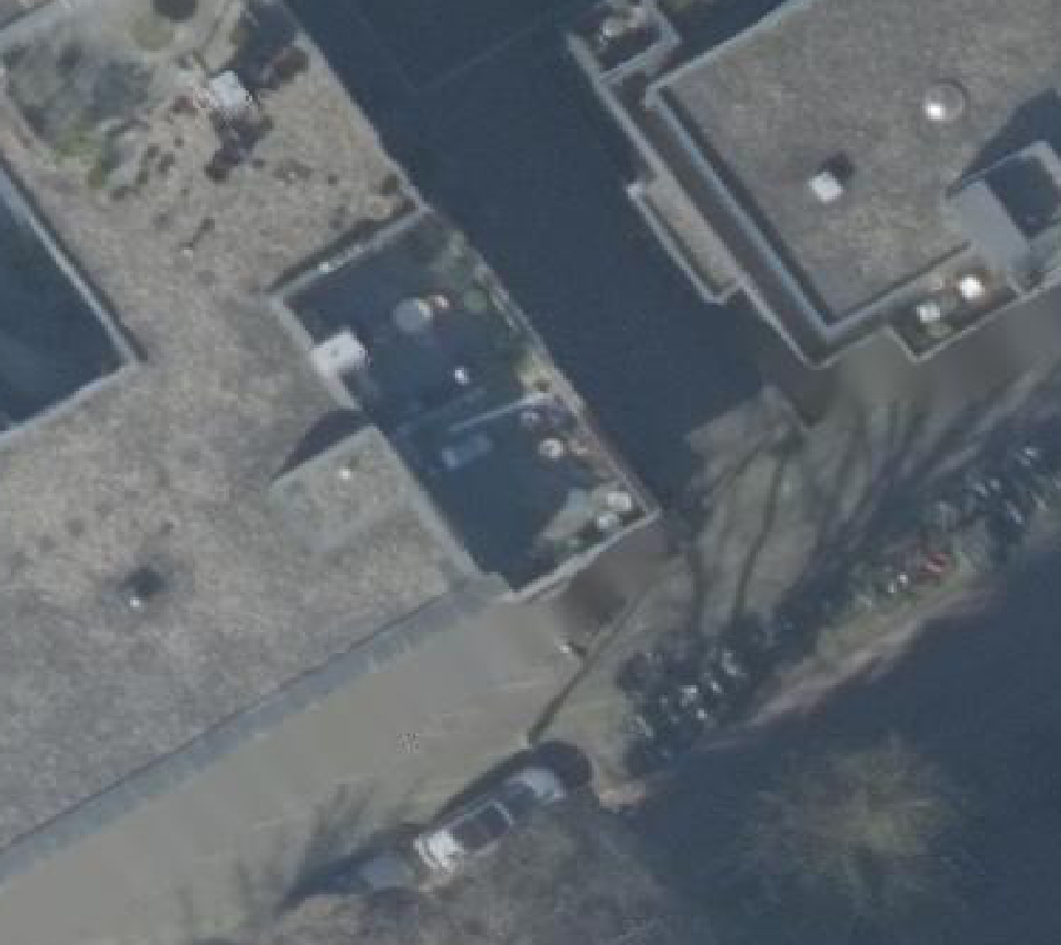 True ortho luchtfoto van Amsterdam met zicht op woning