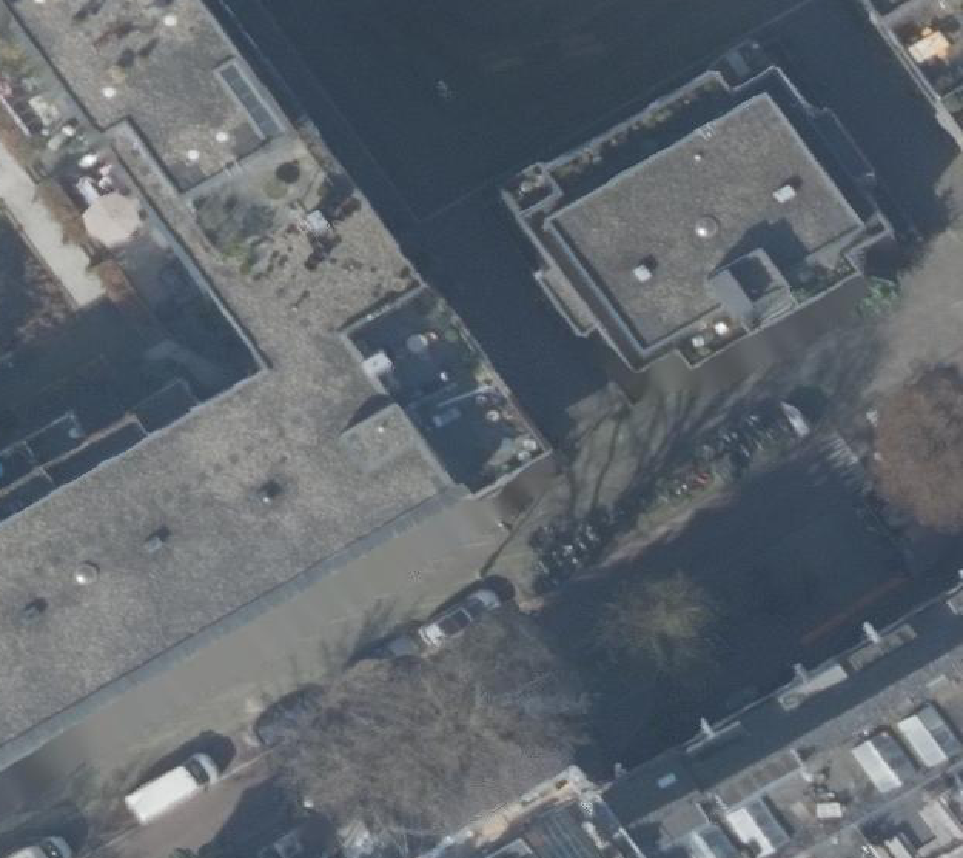 True ortho Luchtfoto op daksegment