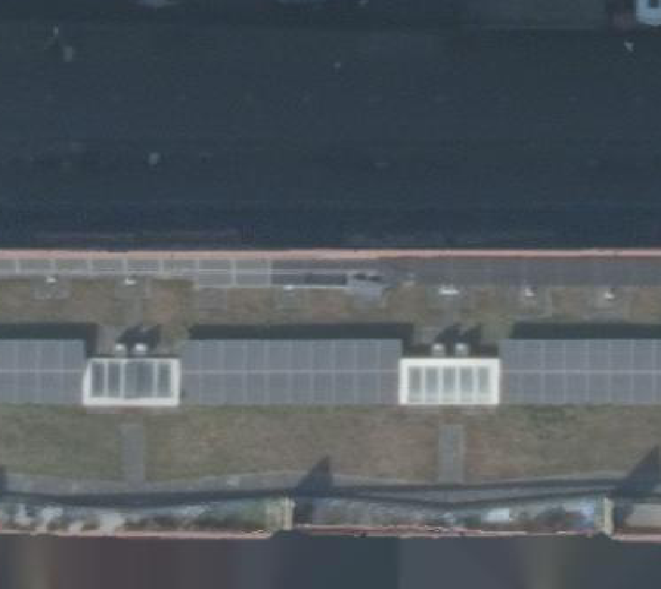 True ortho luchtfoto van Amsterdam met zicht op woning