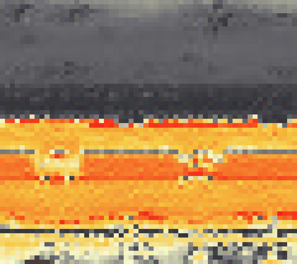 PV-irradiatie op daksegment ingezoomd met intensiteitsverdeling van zonlicht