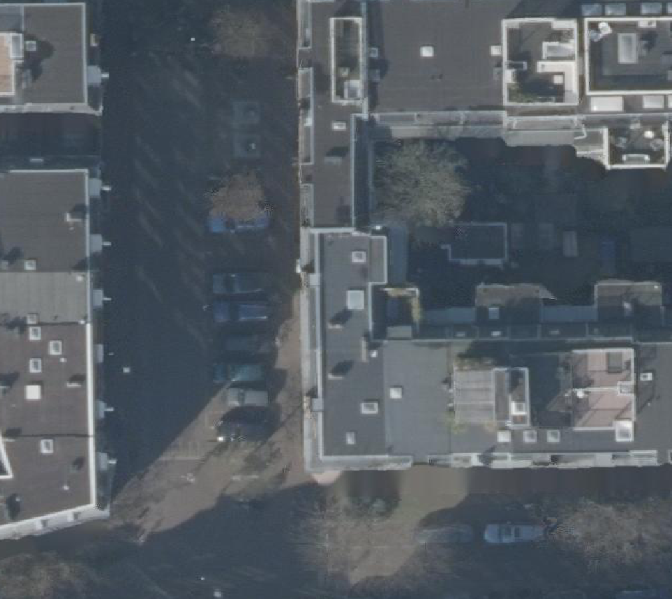 True ortho Luchtfoto op daksegment