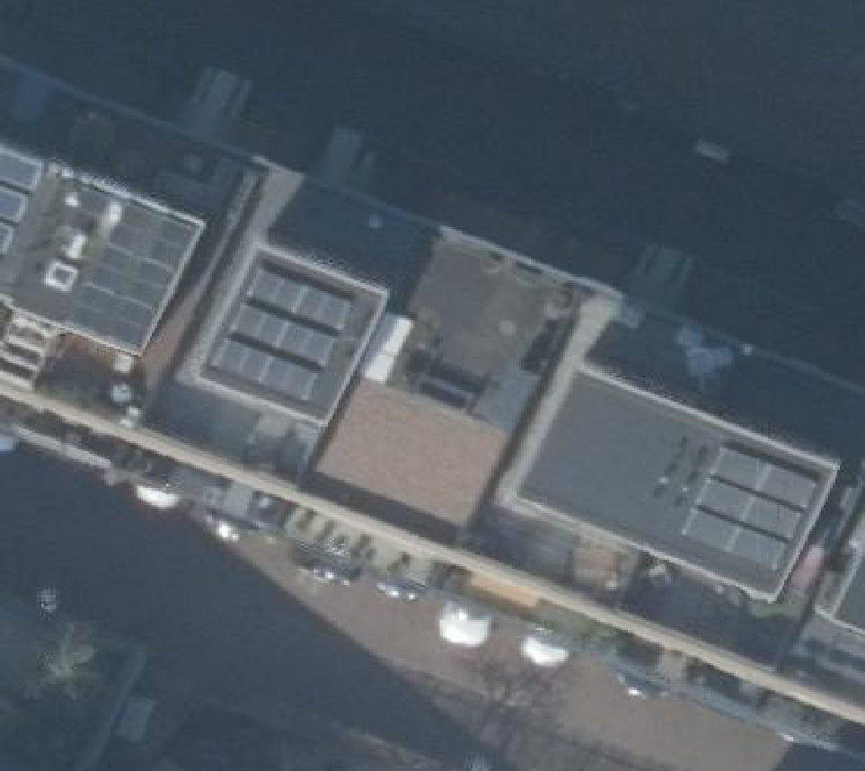 True ortho luchtfoto van Amsterdam met zicht op woning