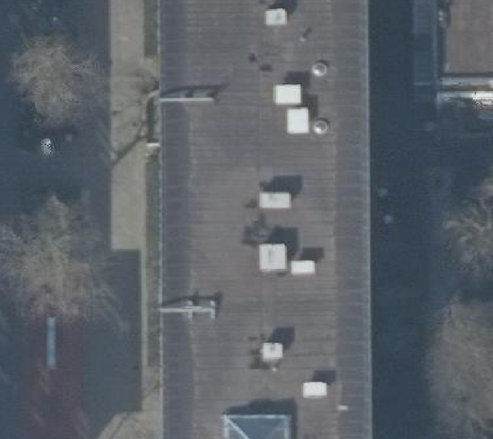True ortho luchtfoto van Amsterdam met zicht op woning