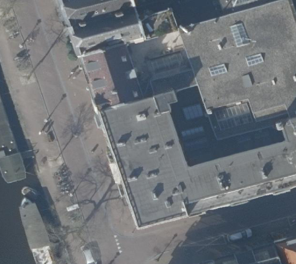 True ortho Luchtfoto op daksegment