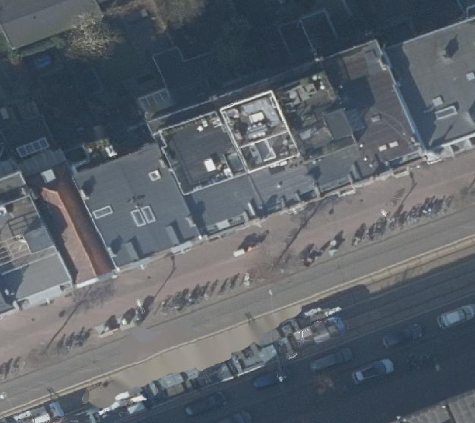 True ortho Luchtfoto op daksegment