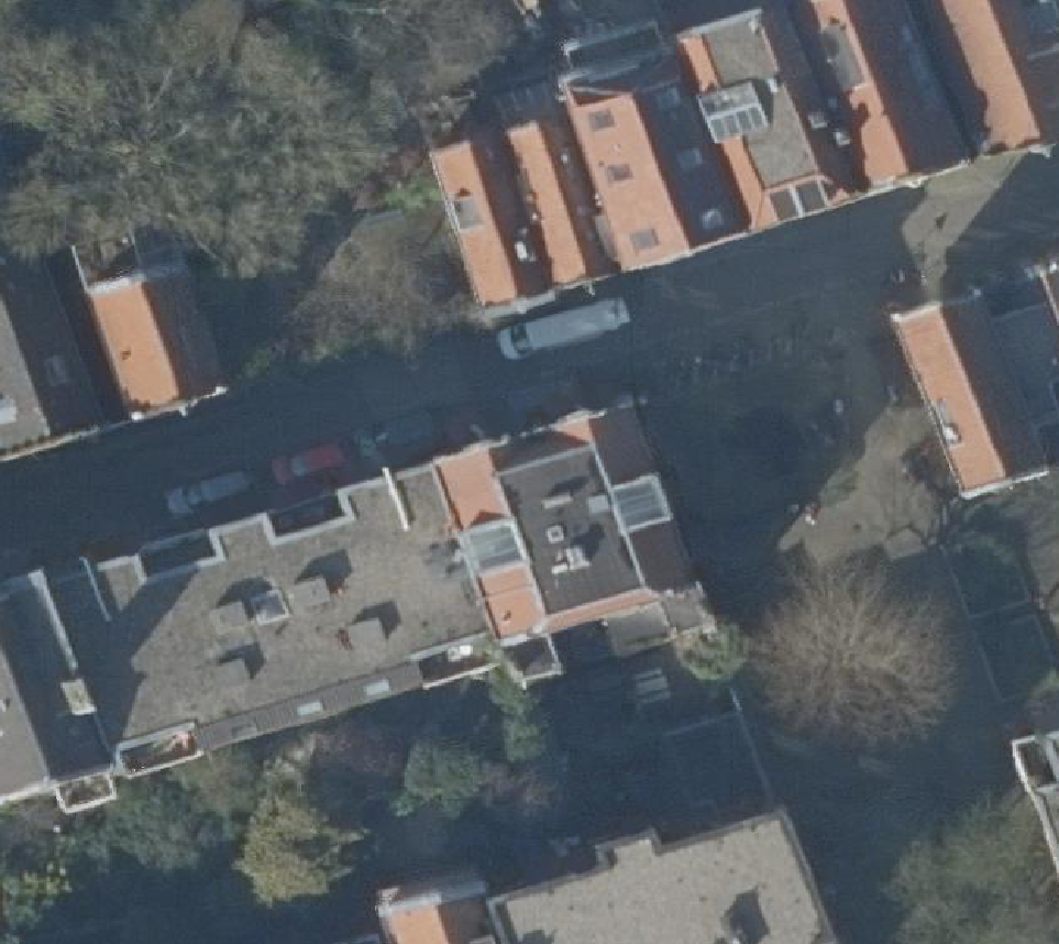 True ortho Luchtfoto op daksegment