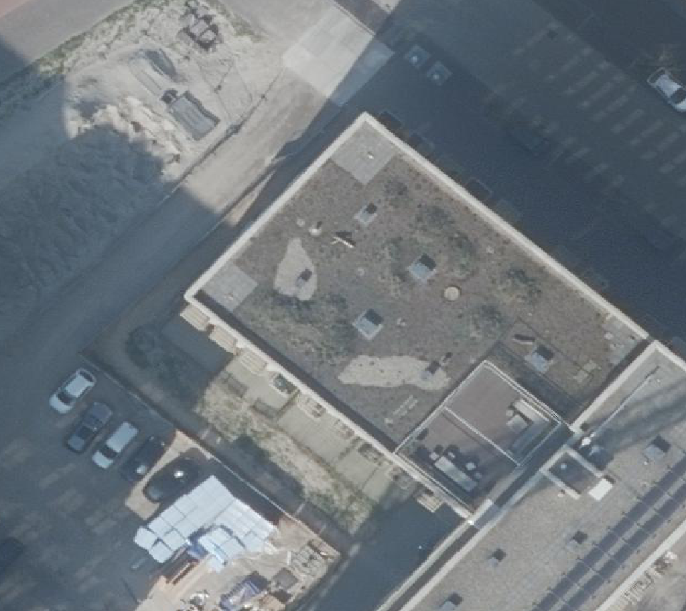 True ortho Luchtfoto op daksegment