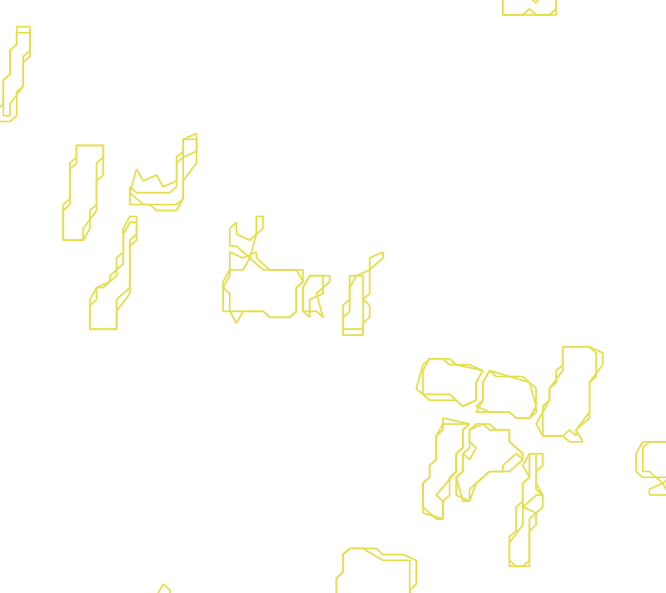 Daksegment met contourlijnen en structuurweergave