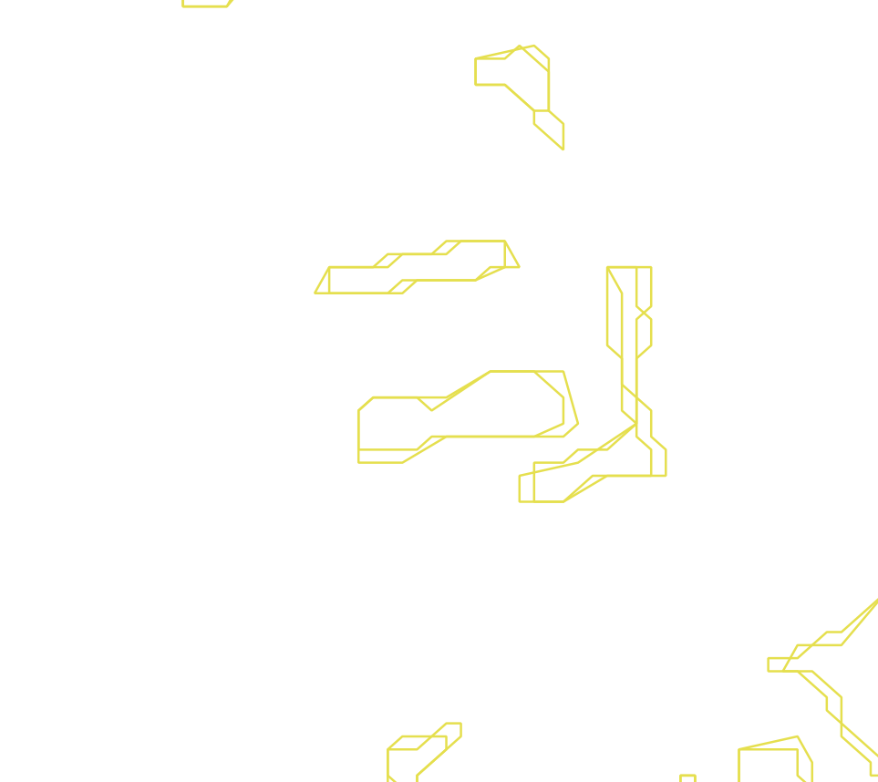 Daksegment ingezoomd met contourlijnen en structuurweergave