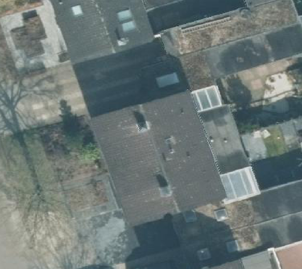 True ortho luchtfoto van Losser met zicht op woning