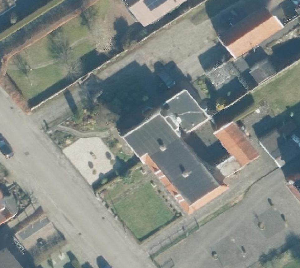 True ortho Luchtfoto op daksegment