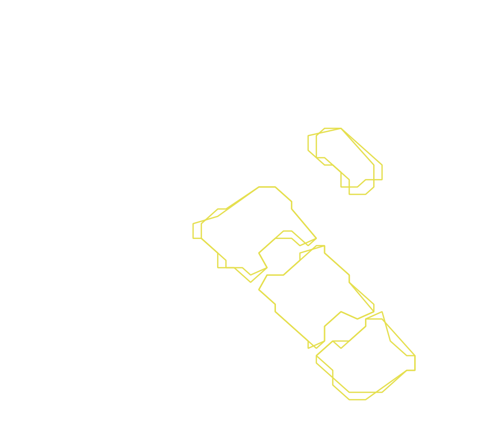 Daksegment ingezoomd met contourlijnen en structuurweergave