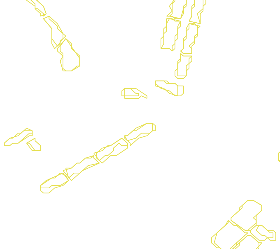 Daksegment met contourlijnen en structuurweergave