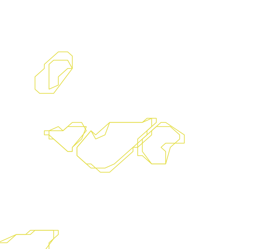 Daksegment ingezoomd met contourlijnen en structuurweergave
