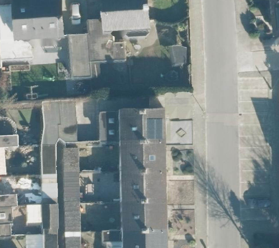 True ortho Luchtfoto op daksegment