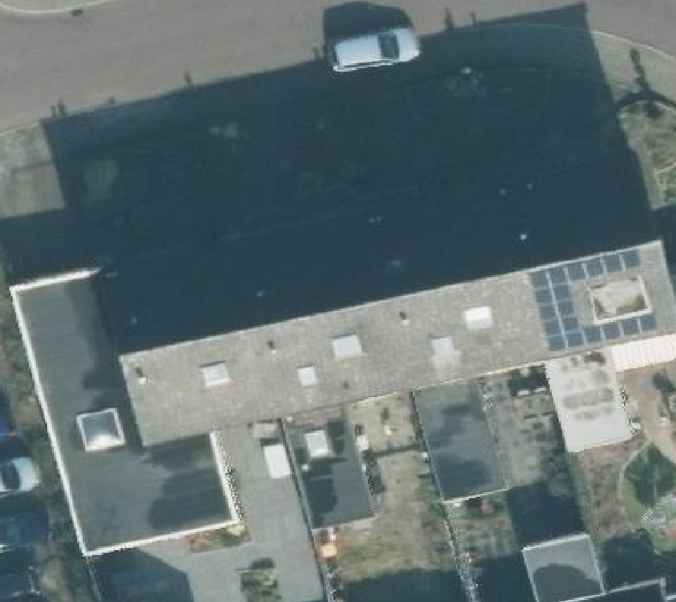 True ortho luchtfoto van Losser met zicht op woning