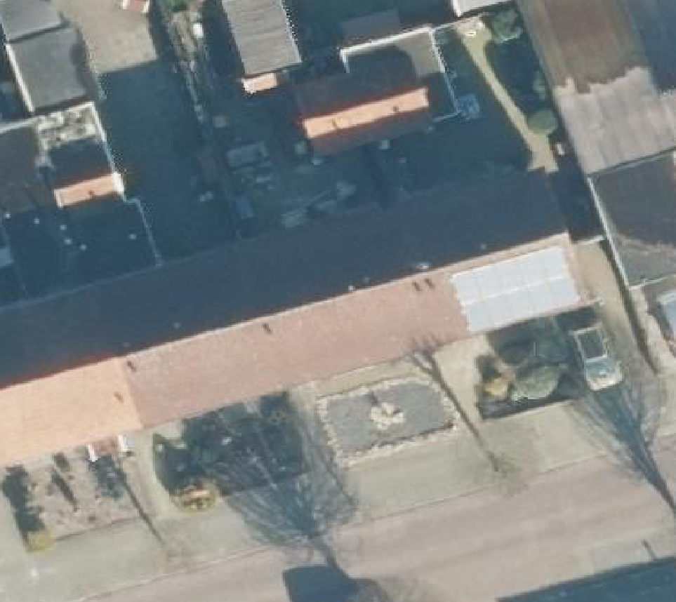 True ortho luchtfoto van Losser met zicht op woning