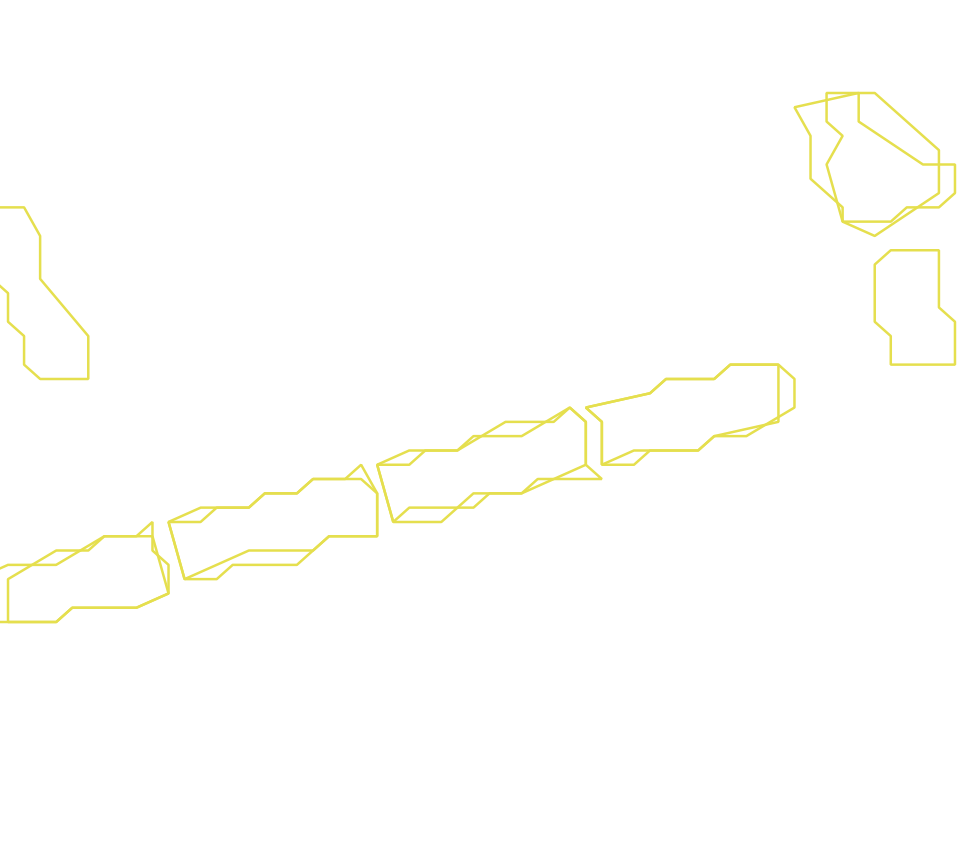Daksegment ingezoomd met contourlijnen en structuurweergave
