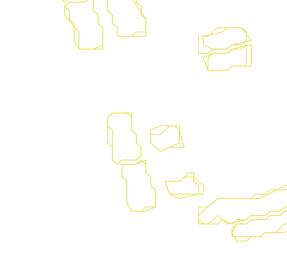 Daksegment ingezoomd met contourlijnen en structuurweergave