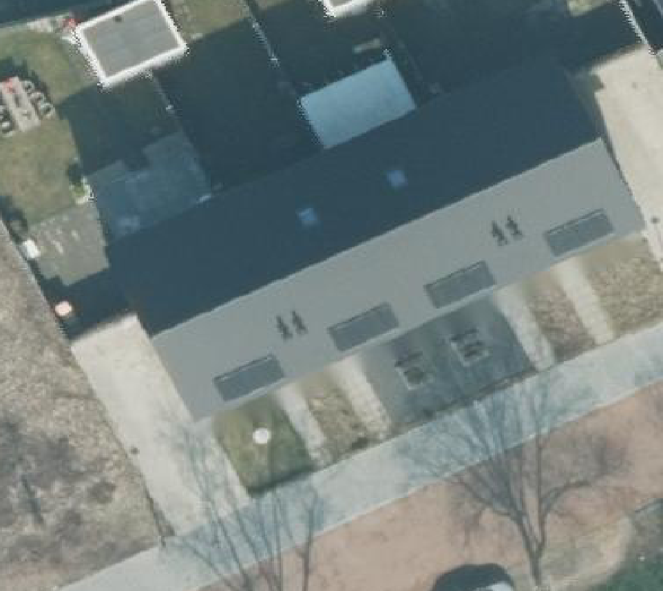 True ortho luchtfoto van Losser met zicht op woning