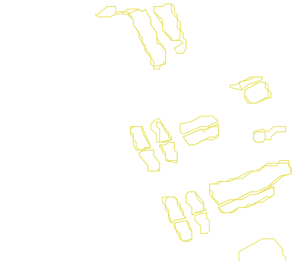 Daksegment met contourlijnen en structuurweergave