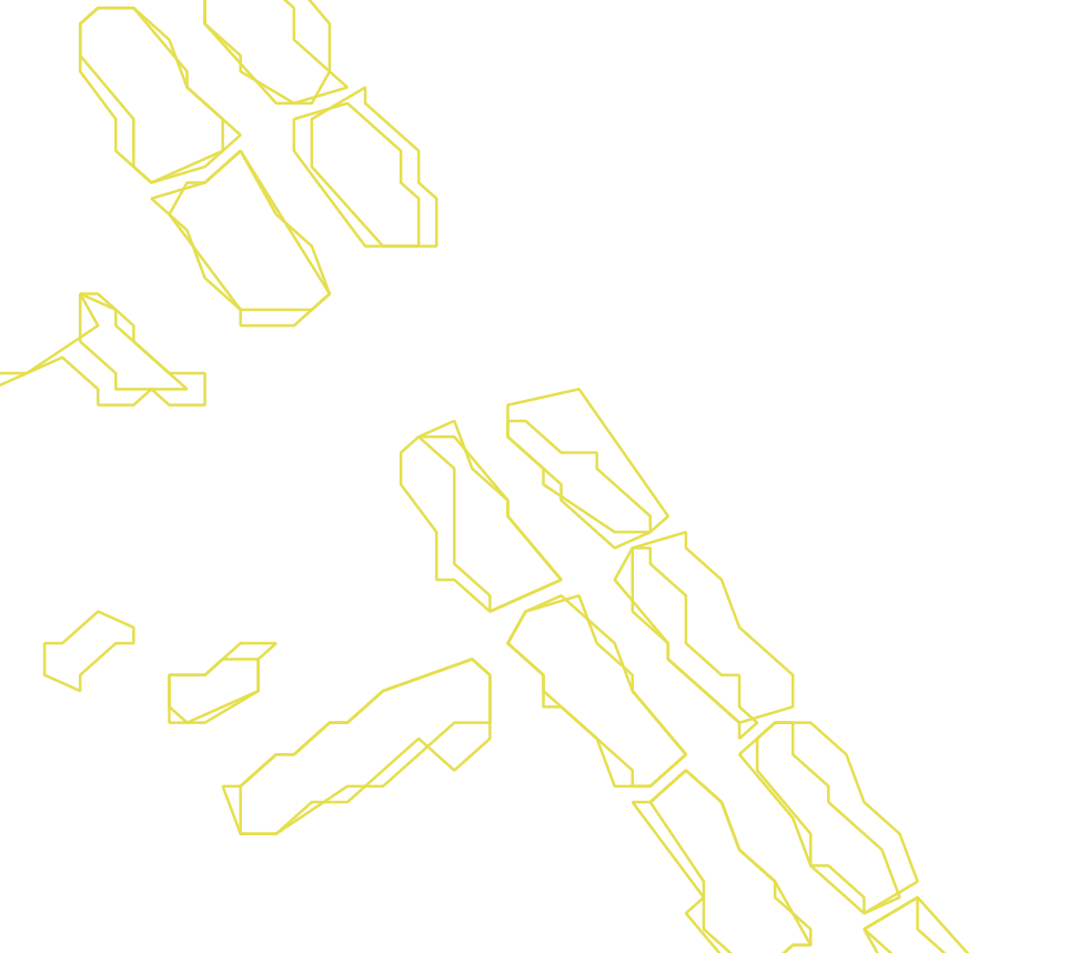 Daksegment ingezoomd met contourlijnen en structuurweergave