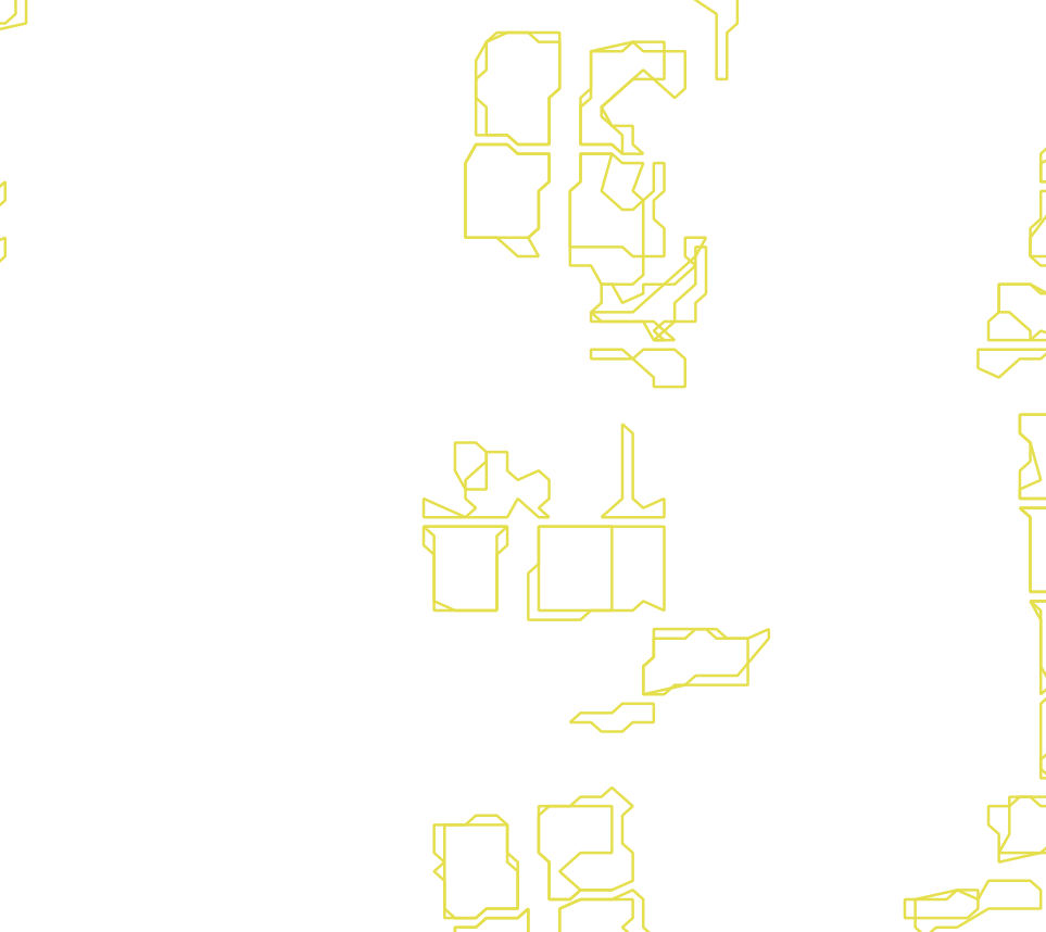 Daksegment met contourlijnen en structuurweergave