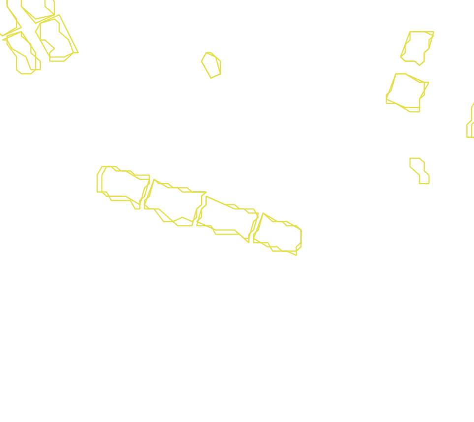 Daksegment met contourlijnen en structuurweergave