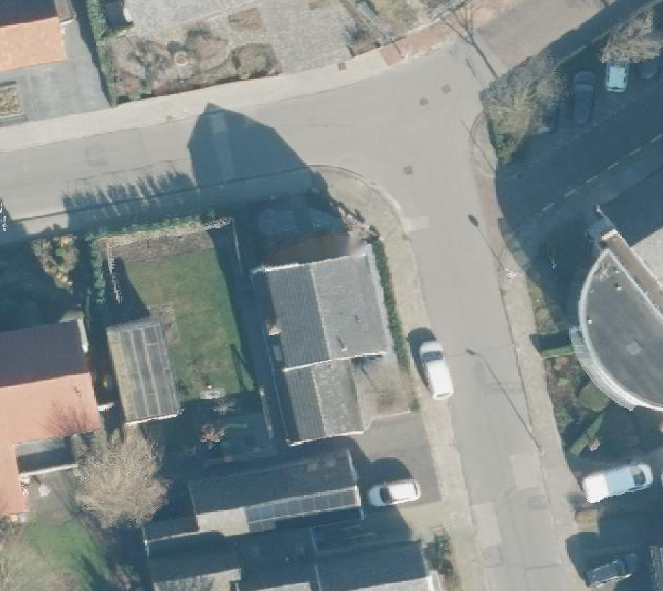 True ortho Luchtfoto op daksegment