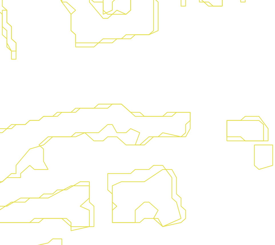 Daksegment ingezoomd met contourlijnen en structuurweergave