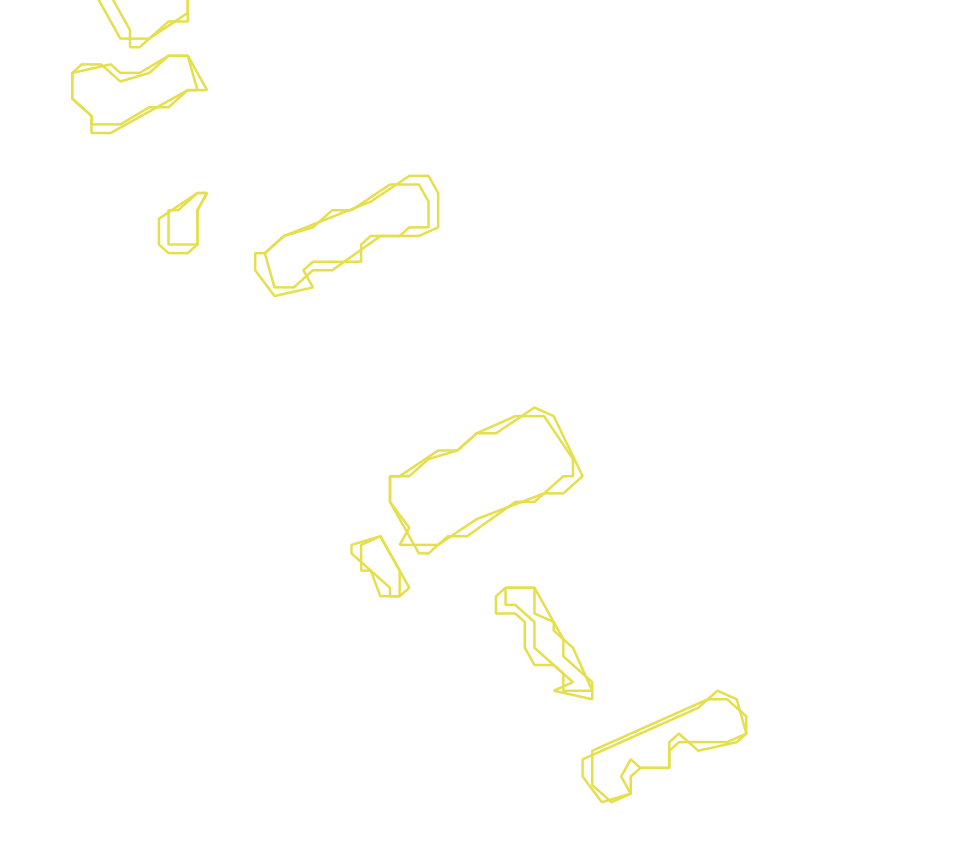 Daksegment met contourlijnen en structuurweergave