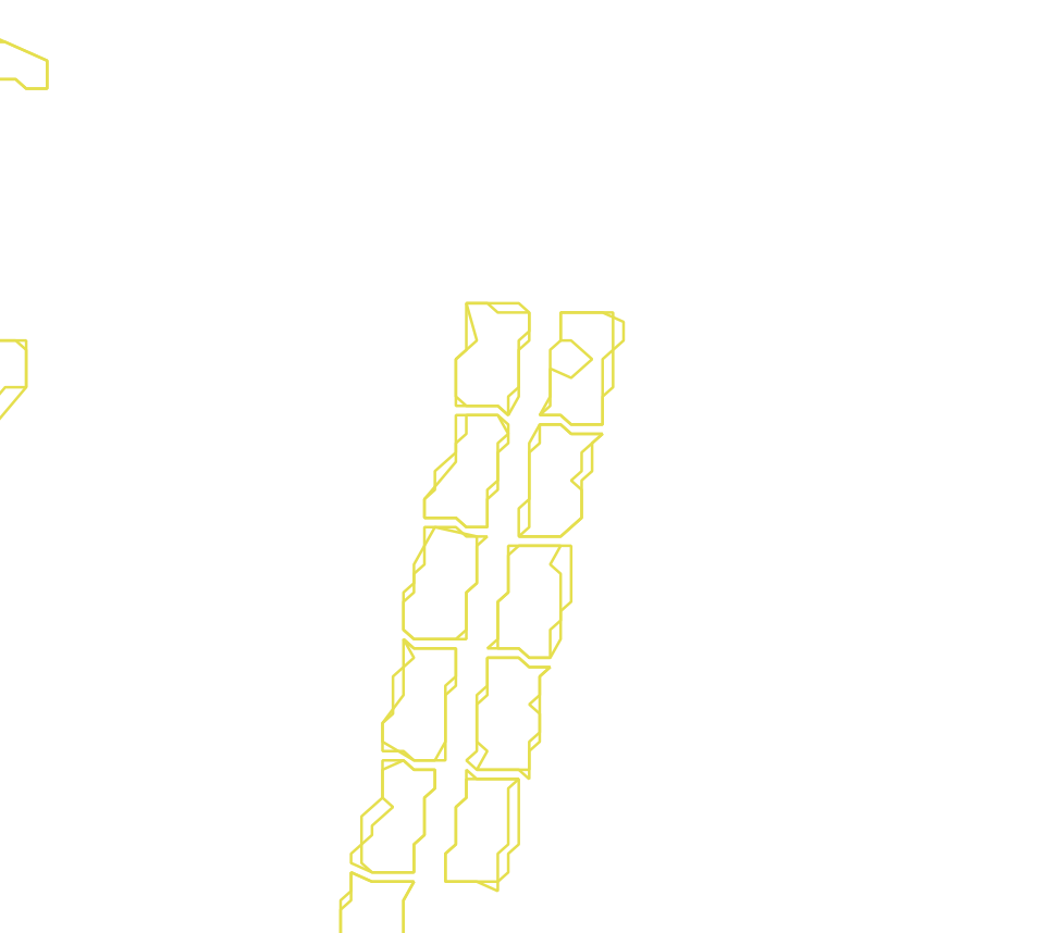 Daksegment met contourlijnen en structuurweergave