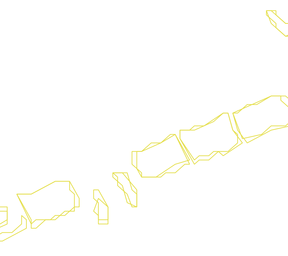 Daksegment ingezoomd met contourlijnen en structuurweergave
