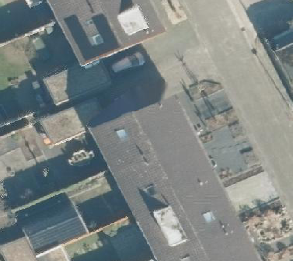 True ortho luchtfoto van Losser met zicht op woning