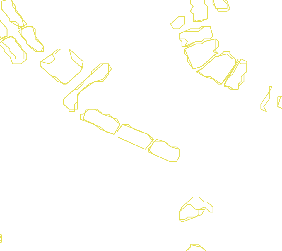 Daksegment met contourlijnen en structuurweergave