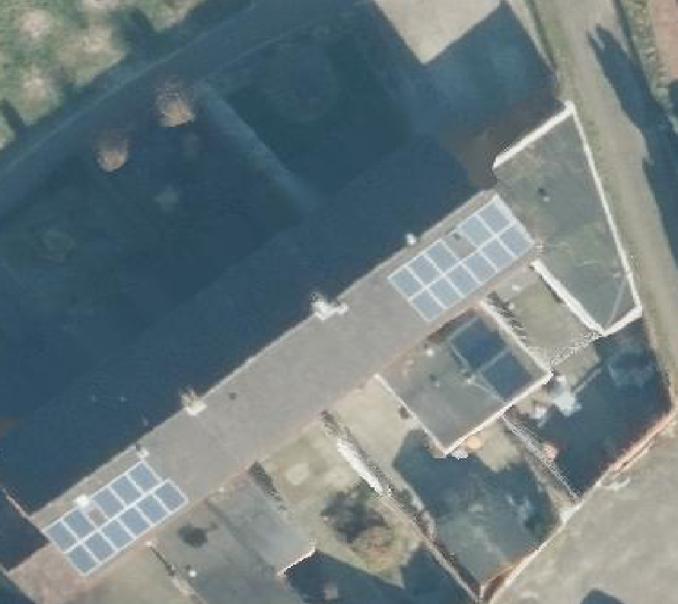 True ortho luchtfoto van Losser met zicht op woning
