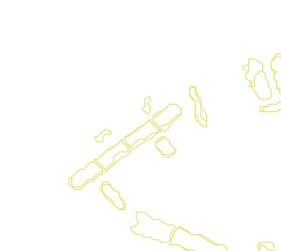 Daksegment met contourlijnen en structuurweergave