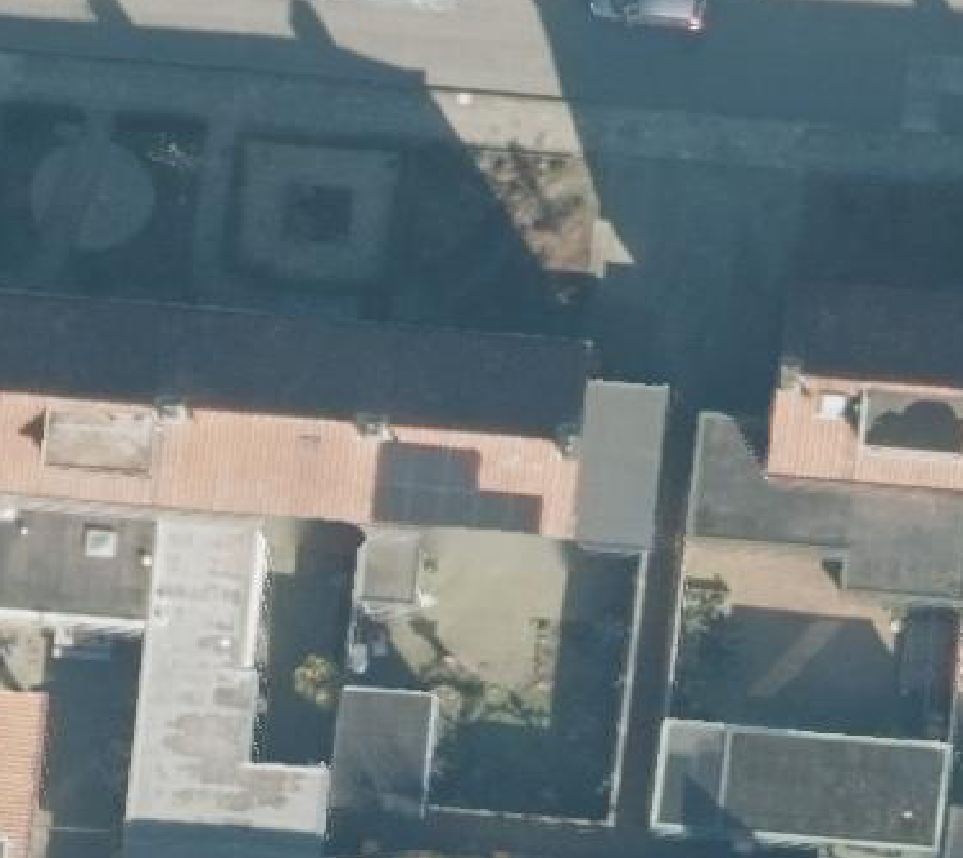 True ortho luchtfoto van Losser met zicht op woning