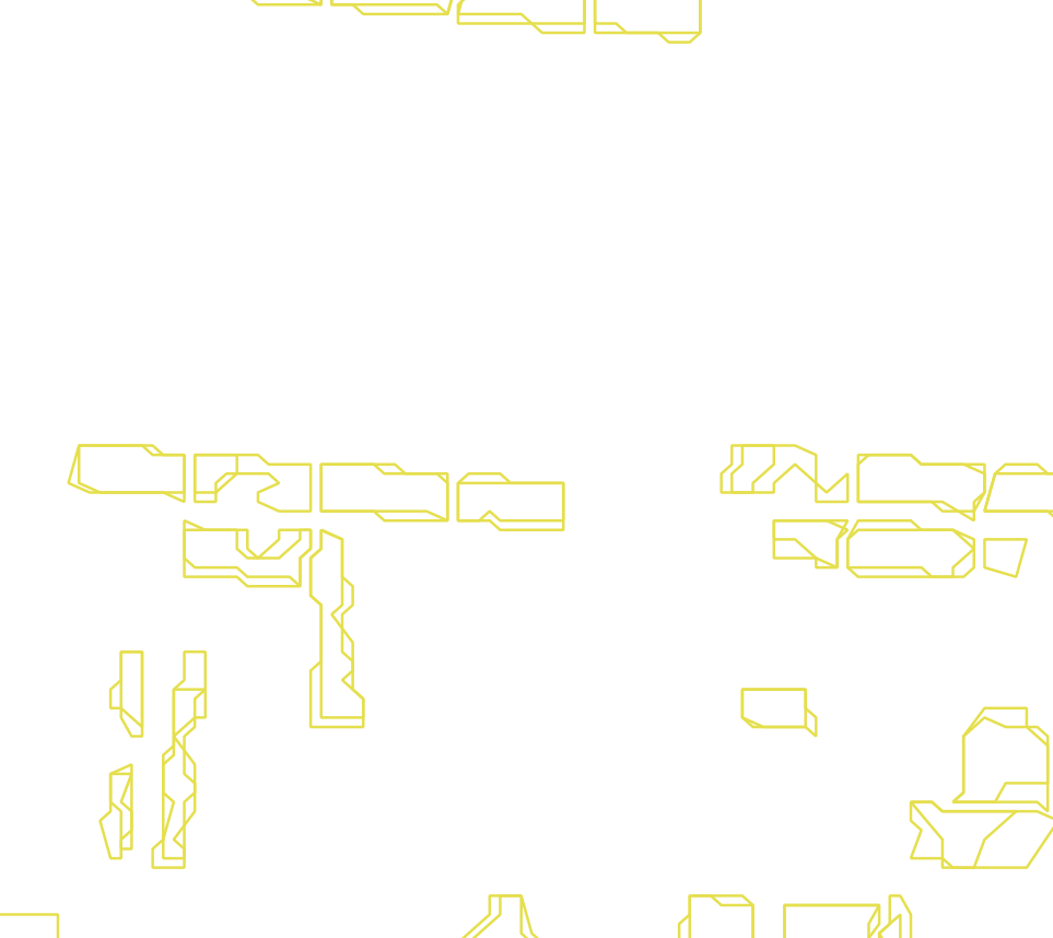 Daksegment met contourlijnen en structuurweergave