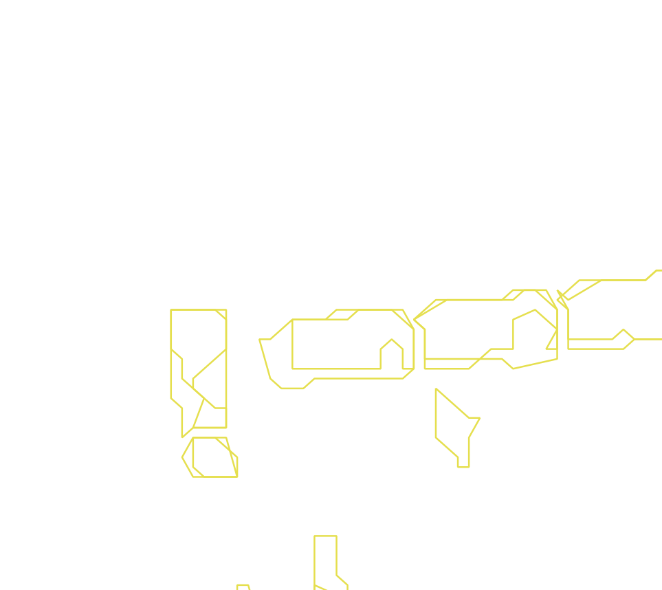 Daksegment ingezoomd met contourlijnen en structuurweergave