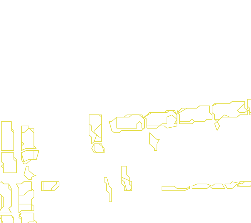 Daksegment met contourlijnen en structuurweergave