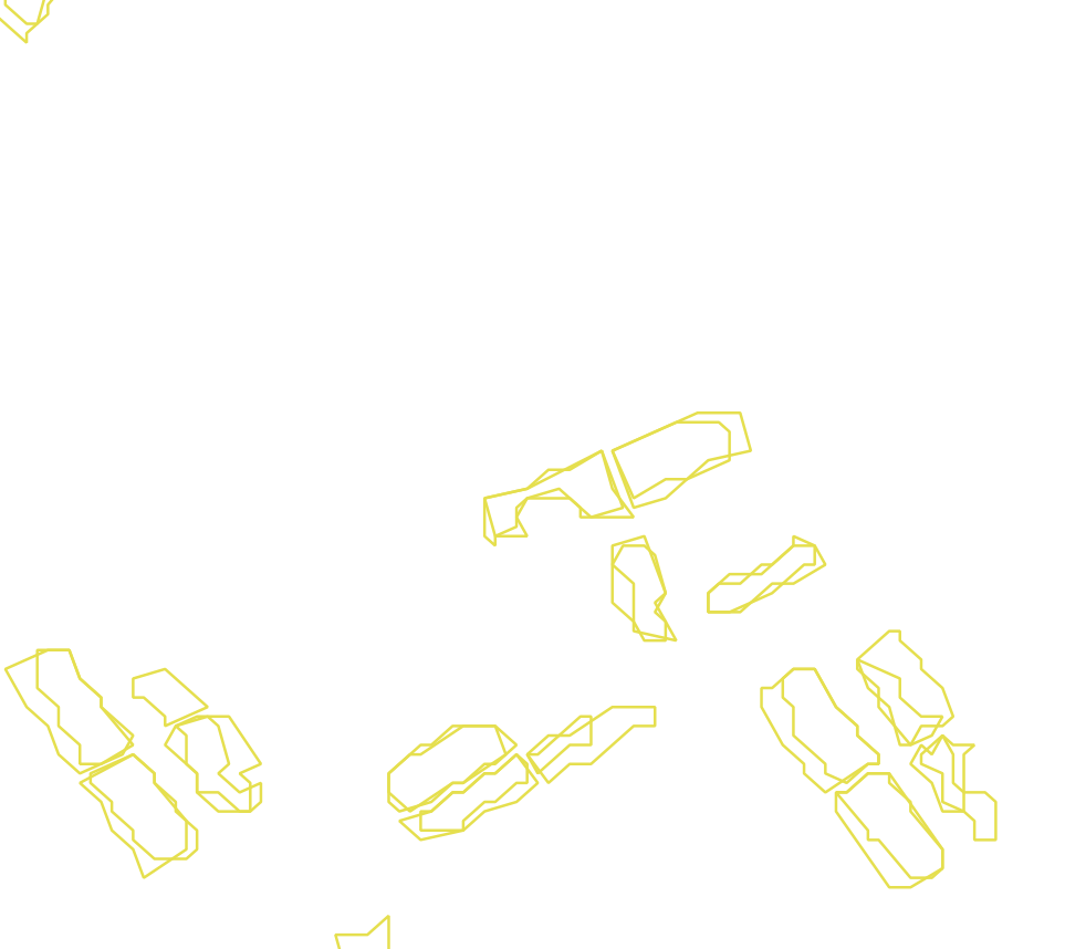 Daksegment met contourlijnen en structuurweergave