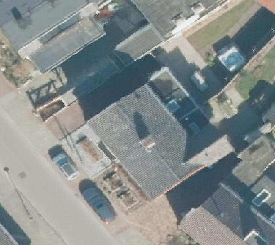 True ortho luchtfoto van Enschede met zicht op woning