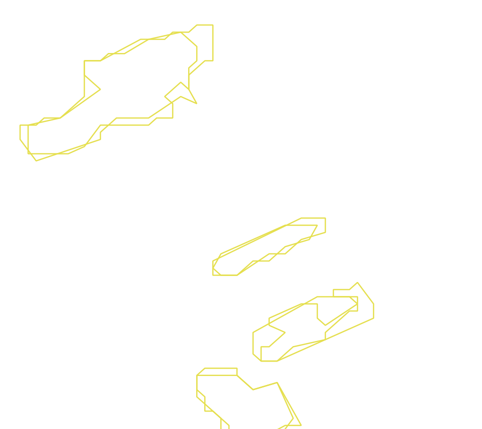 Daksegment ingezoomd met contourlijnen en structuurweergave