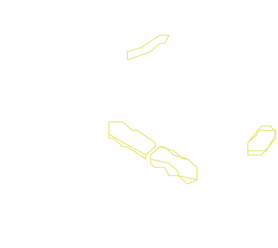 Daksegment ingezoomd met contourlijnen en structuurweergave