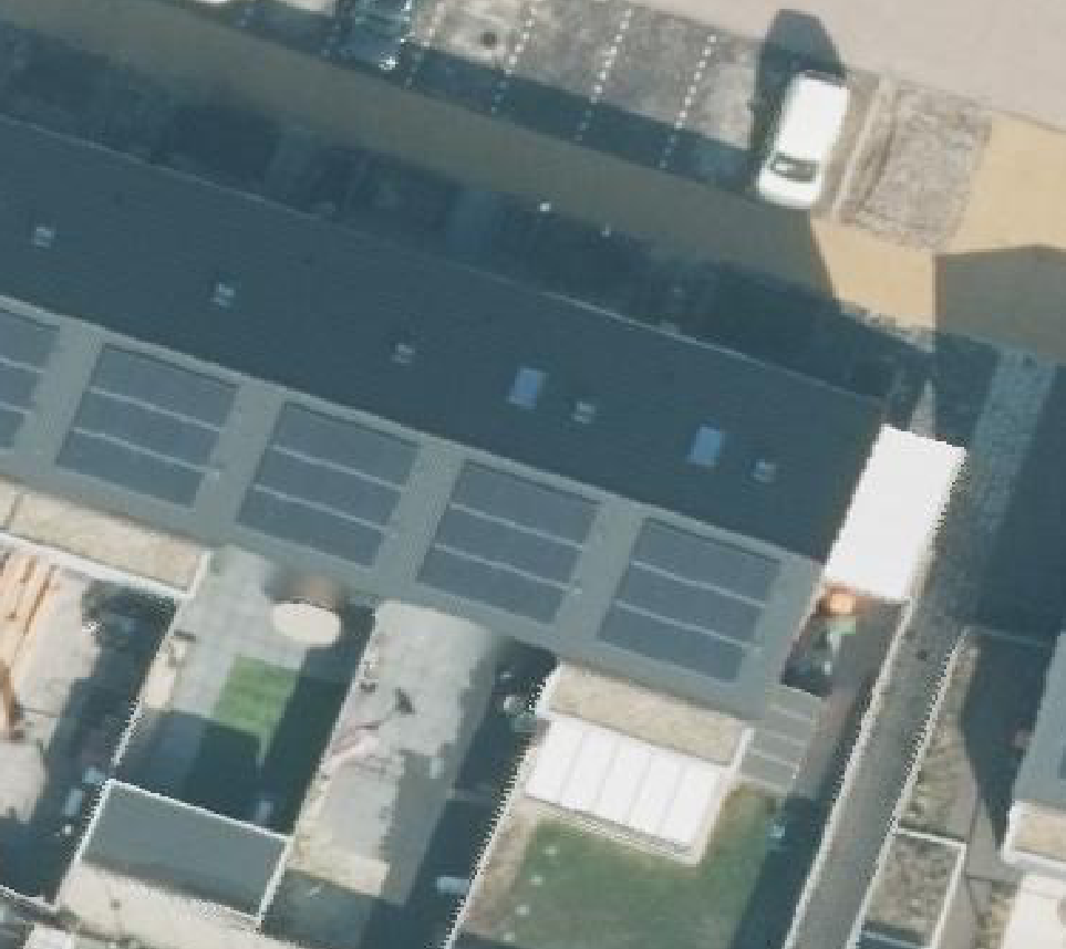 True ortho luchtfoto van Losser met zicht op woning