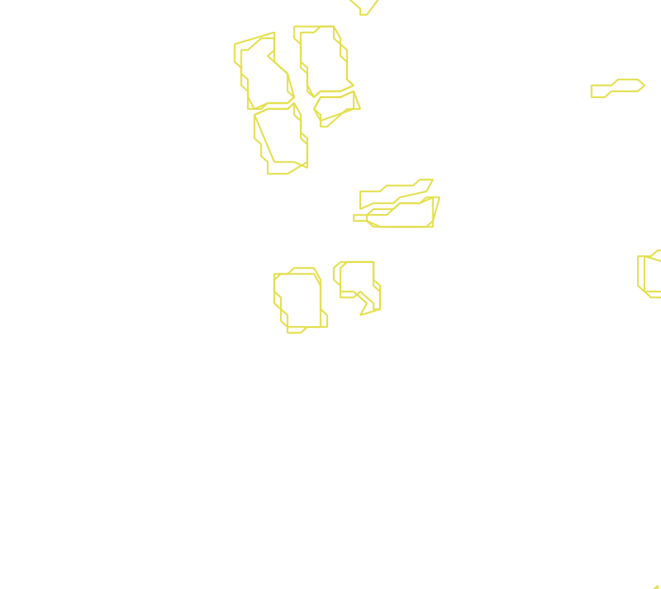 Daksegment met contourlijnen en structuurweergave