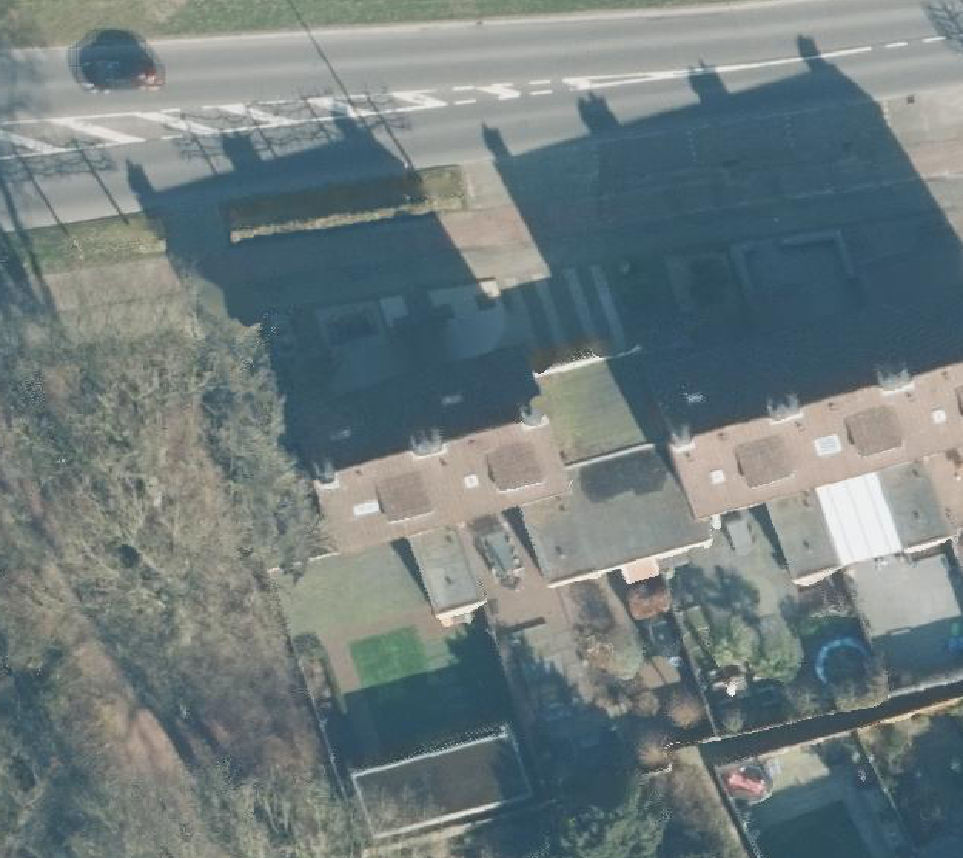 True ortho Luchtfoto op daksegment